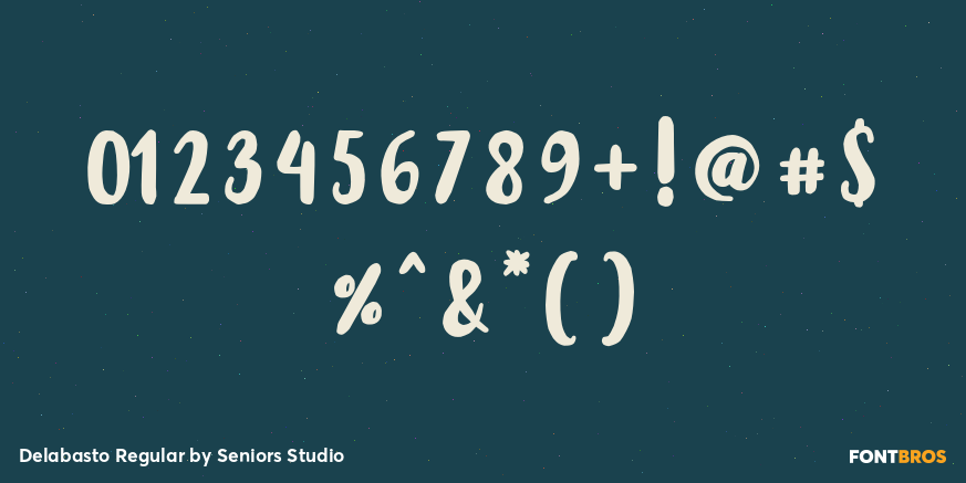 Delabasto Regular Font Poster #4