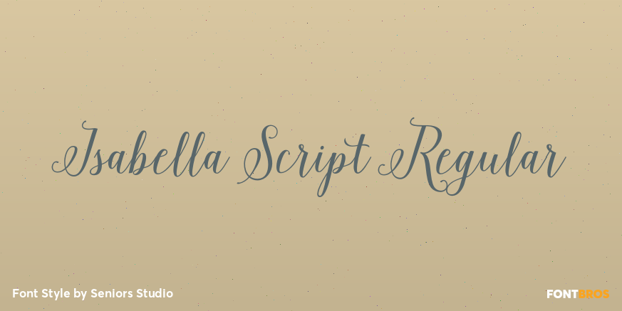 Isabella Script Regular Poster