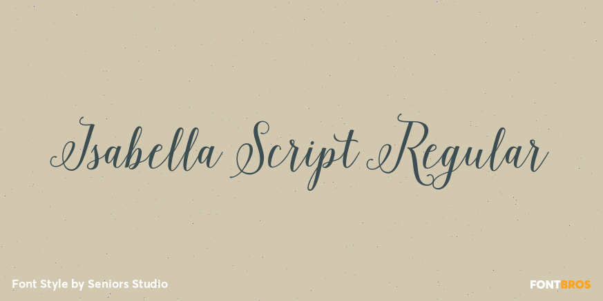 Isabella Script Regular Poster