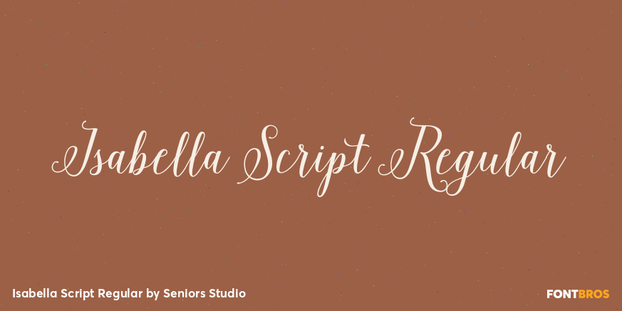 Isabella Script Regular Poster