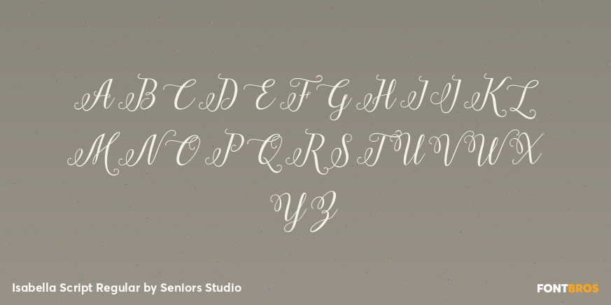 Isabella Script Regular Font Poster #2