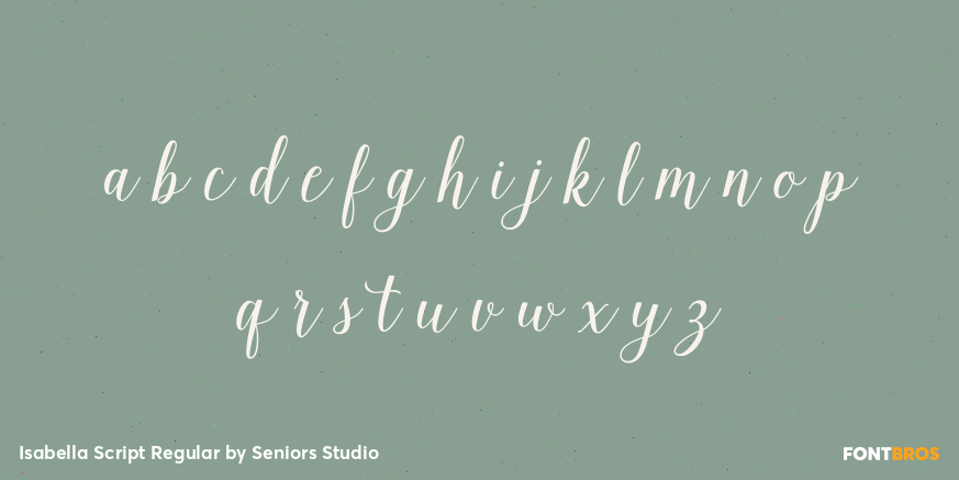 Isabella Script Regular Font Poster #3