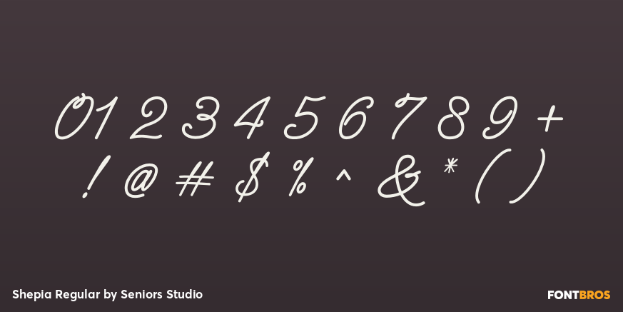 Shepia Regular Font Poster #1