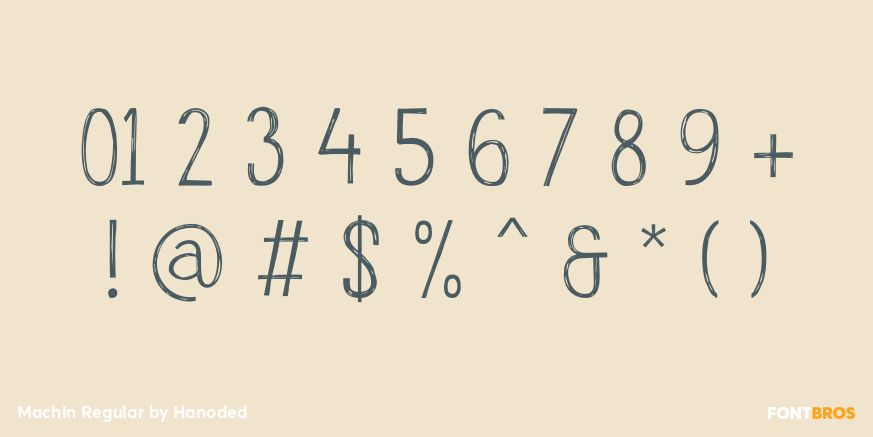 Machin Regular Font Poster #4