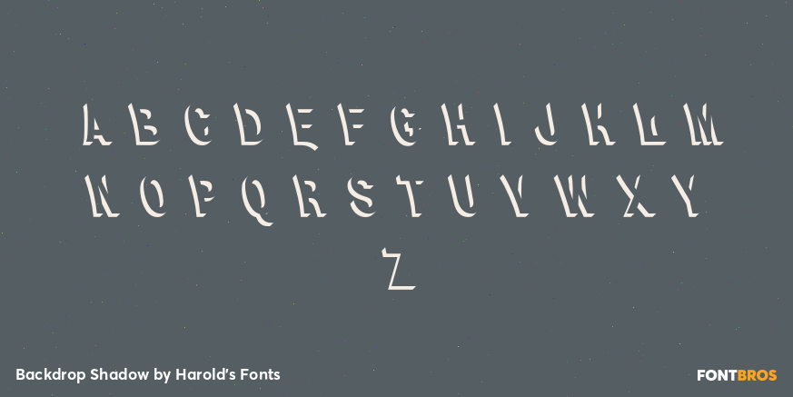 Backdrop Shadow Font Poster #3