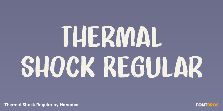 Thermal Shock Regular Font Poster #1