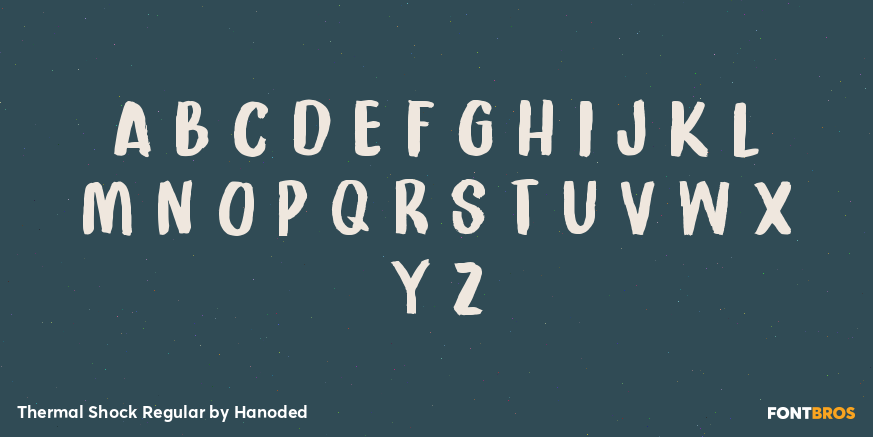 Thermal Shock Regular Font Poster #2