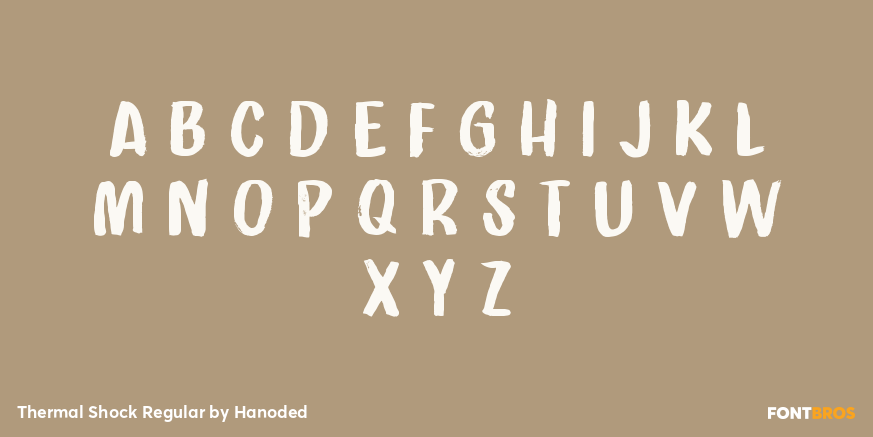 Thermal Shock Regular Font Poster #3
