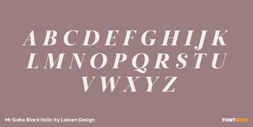 Mr Gabe Black Italic Font Poster #1