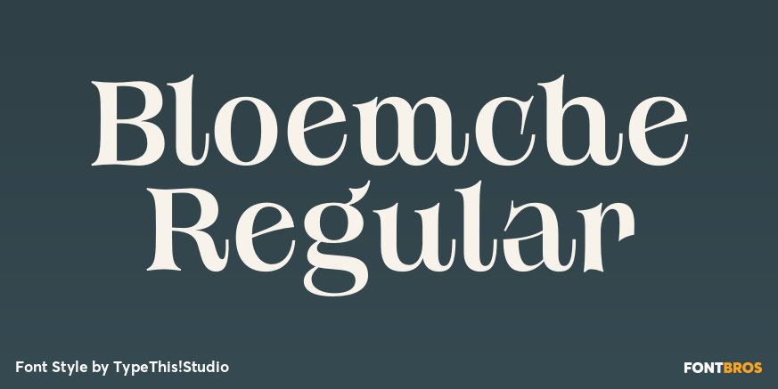 Bloemche Regular Font Poster #1