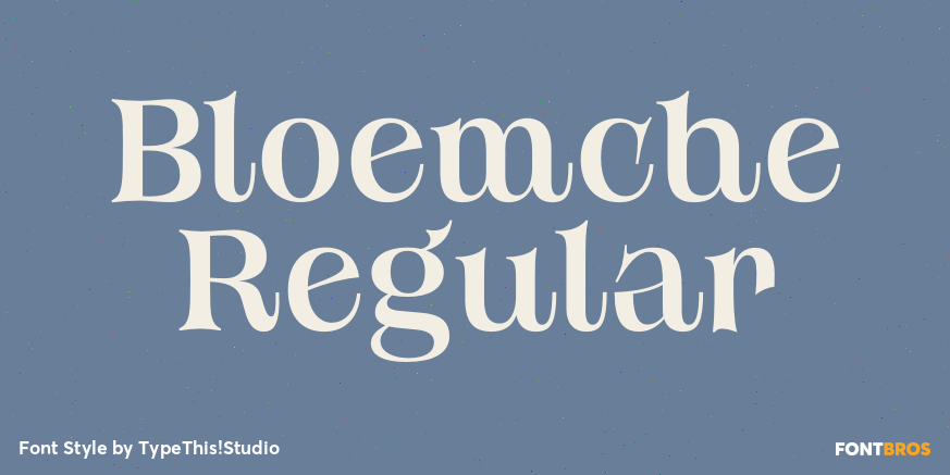 Bloemche Regular Font Poster #1