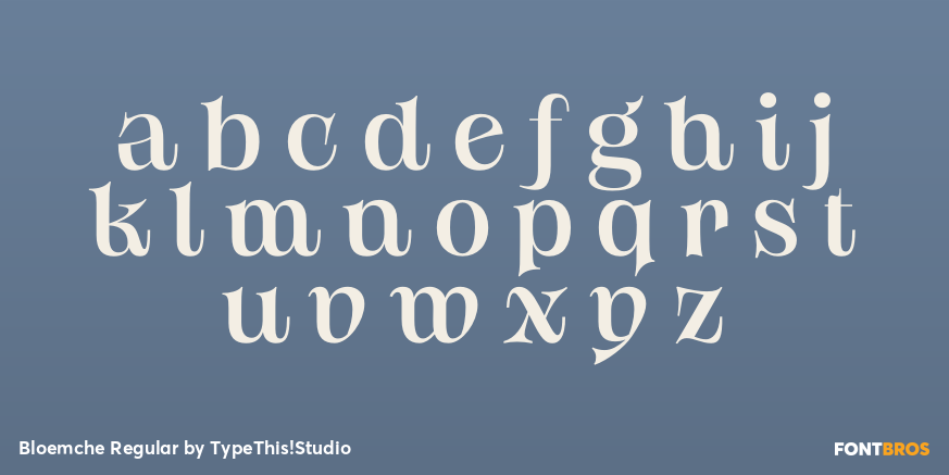Bloemche Regular Font Poster #3