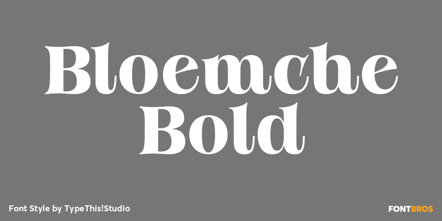 Bloemche Bold Font Poster #1