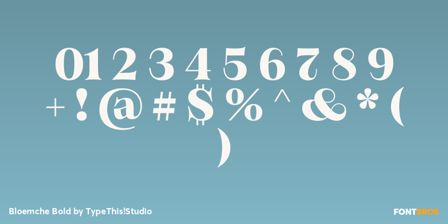 Bloemche Bold Font Poster #1