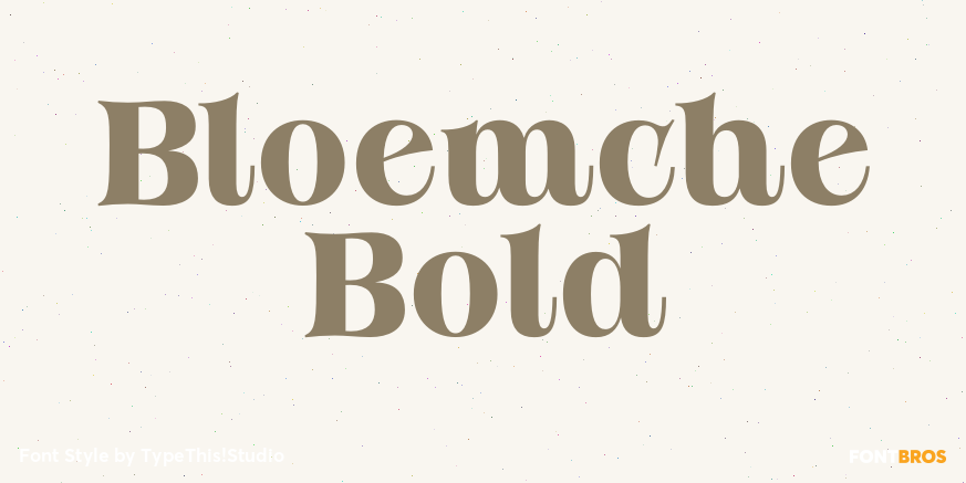 Bloemche Bold Font Poster #1