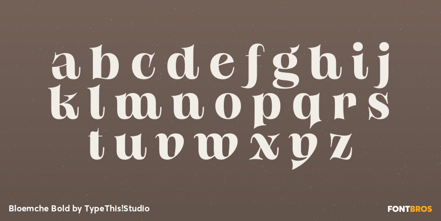 Bloemche Bold Font Poster #1