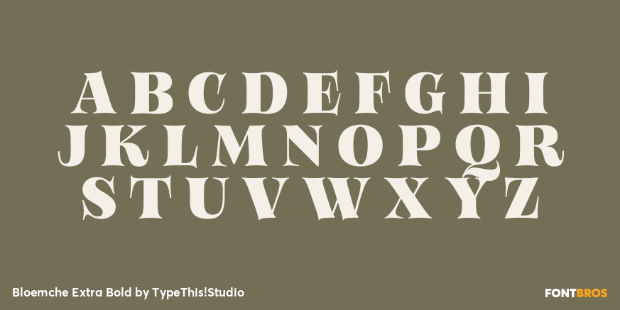 Bloemche Extra Bold Font Poster #2