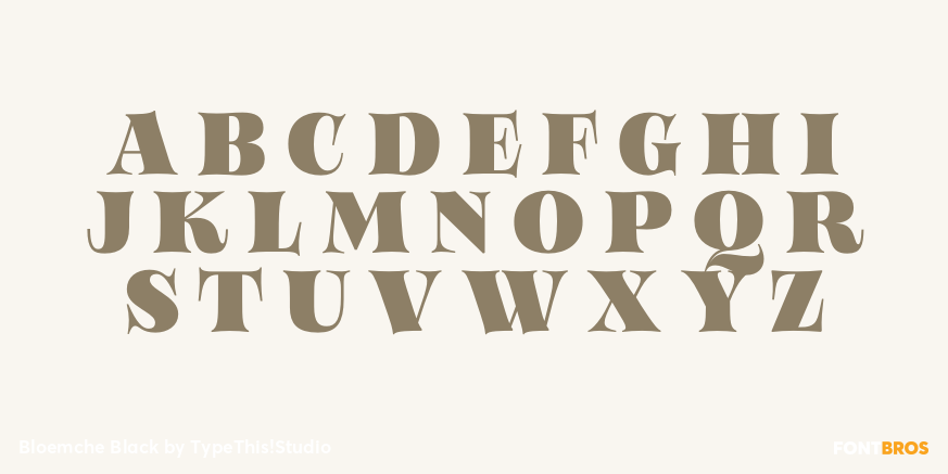 Bloemche Black Font Poster #2