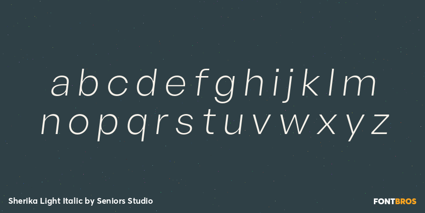 Sherika Light Italic Font Poster #3