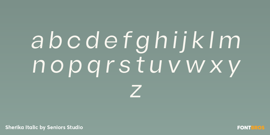 Sherika Italic Font Poster #3