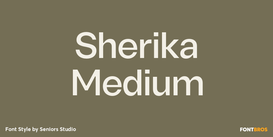 Sherika Medium Font Poster #1