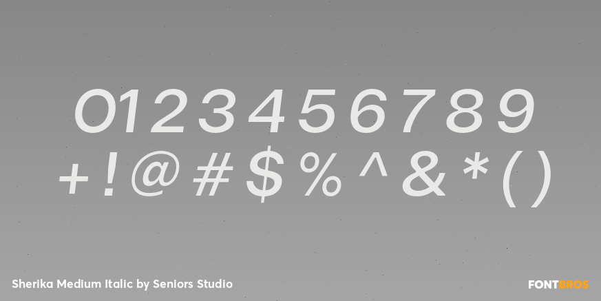 Sherika Medium Italic Font Poster #1