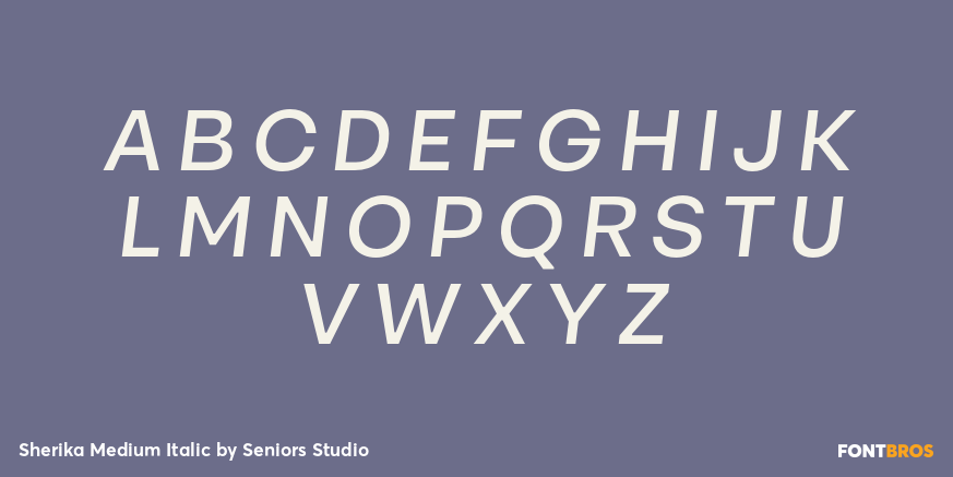 Sherika Medium Italic Font Poster #2