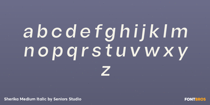 Sherika Medium Italic Font Poster #3