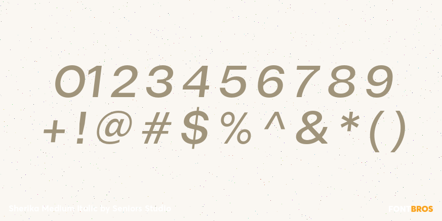 Sherika Medium Italic Font Poster #4