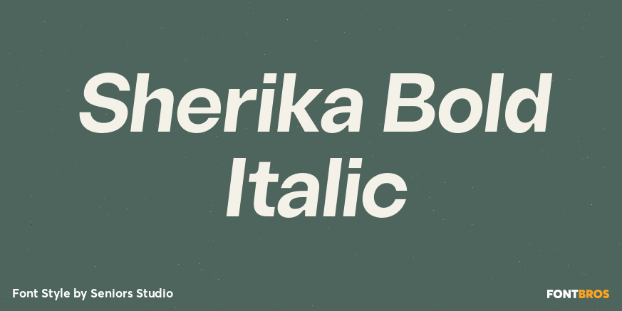 Sherika Bold Italic Font Poster #1