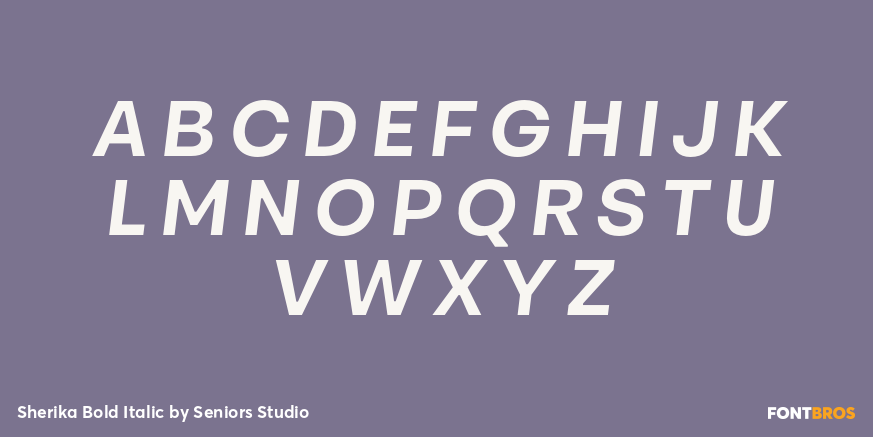 Sherika Bold Italic Font Poster #2
