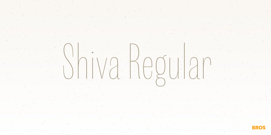 Shiva Regular Font Poster #1