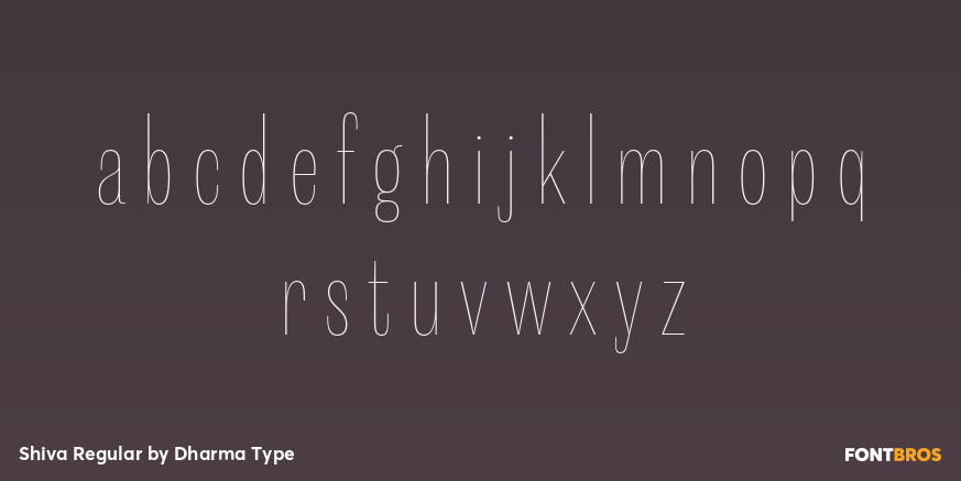 Shiva Regular Font Poster #3