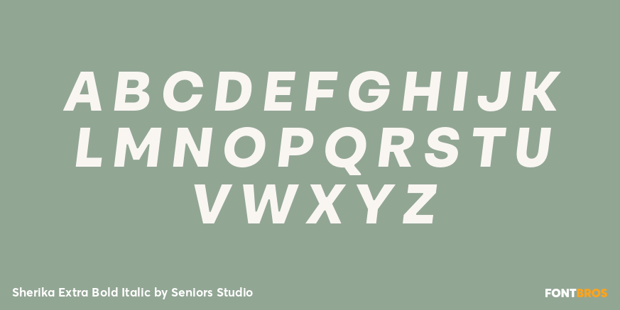 Sherika Extra Bold Italic Font Poster #1