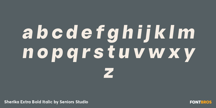 Sherika Extra Bold Italic Font Poster #1