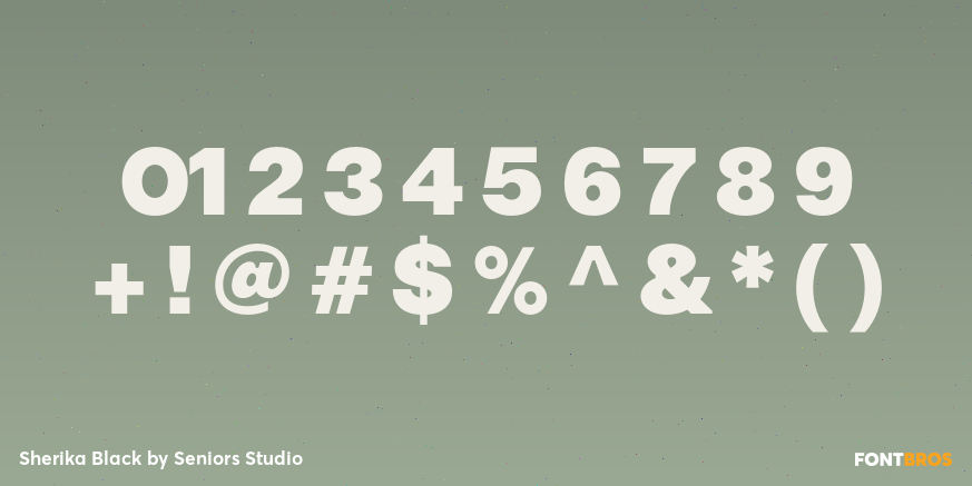 Sherika Black Font Poster #1