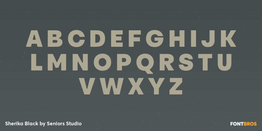 Sherika Black Font Poster #1