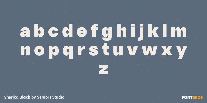 Sherika Black Font Poster #1