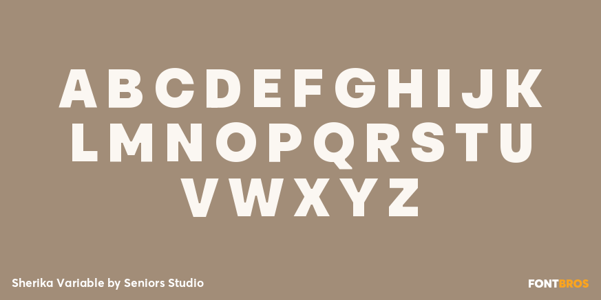 Sherika Variable Font Poster #2