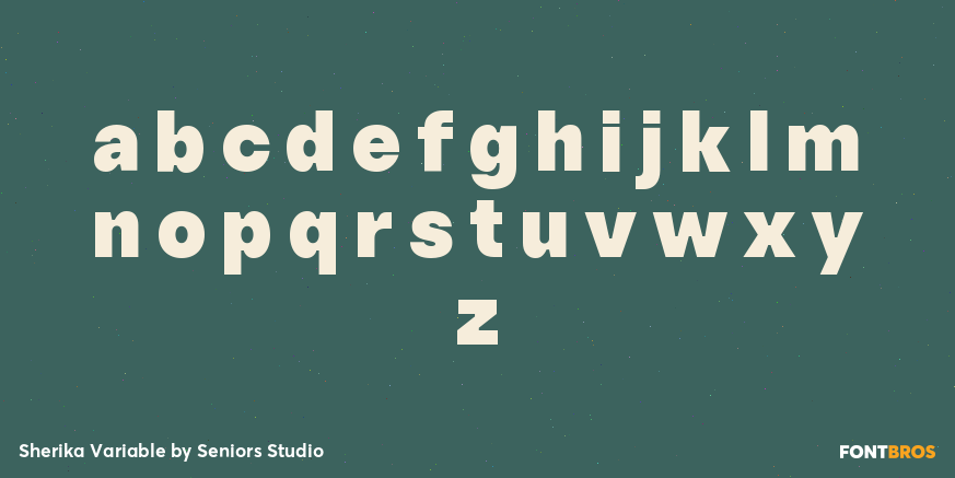Sherika Variable Font Poster #3