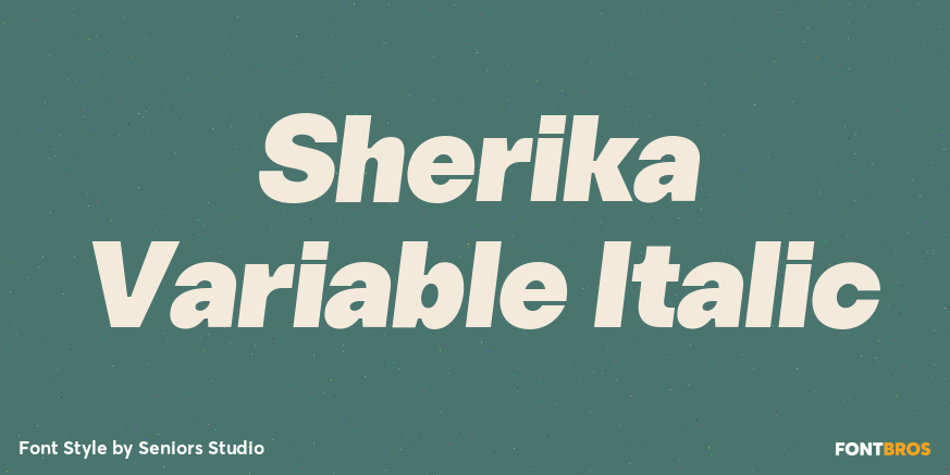 Sherika Variable Italic Poster