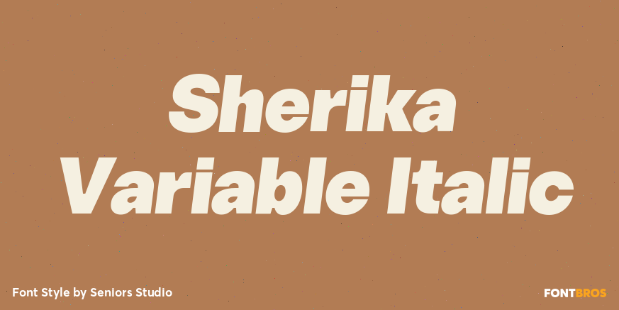 Sherika Variable Italic Poster