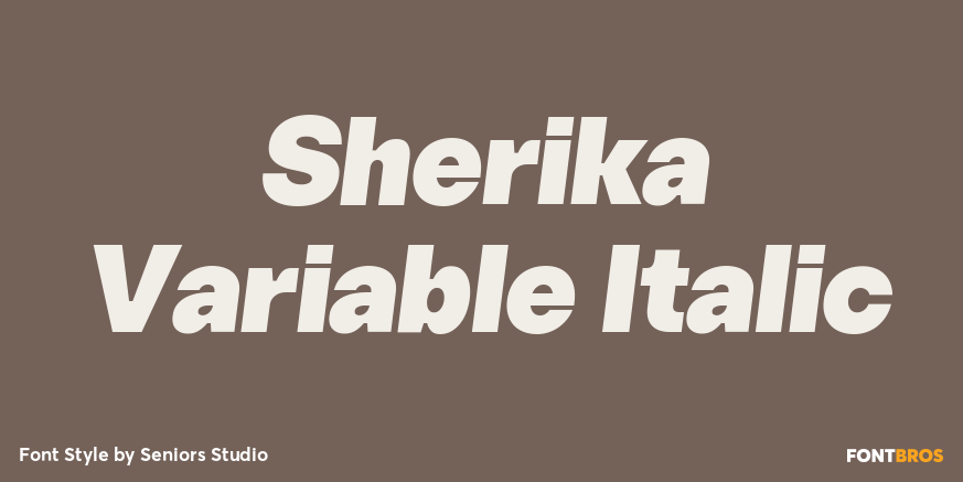 Sherika Variable Italic Poster