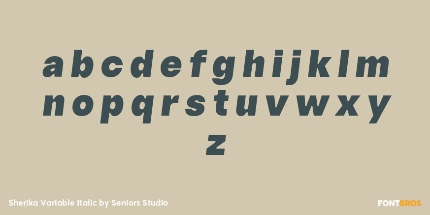 Sherika Variable Italic Font Poster #1
