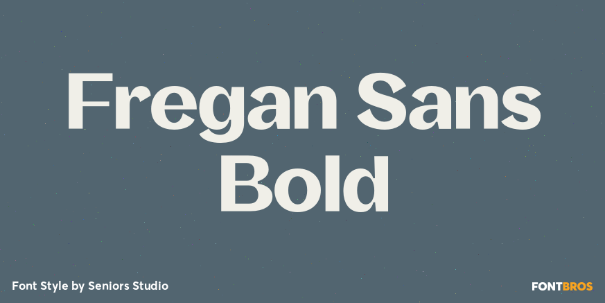 Fregan Sans Bold Font Poster #1