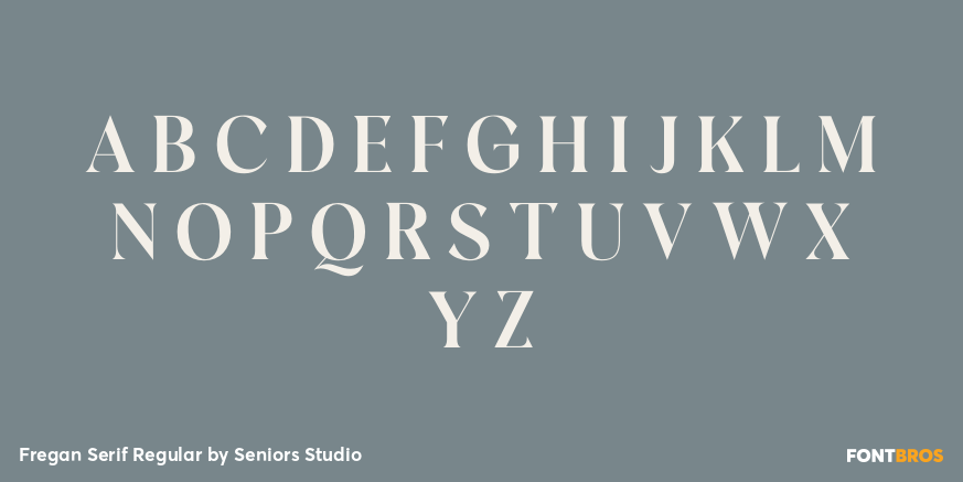 Fregan Serif Regular Font Poster #1