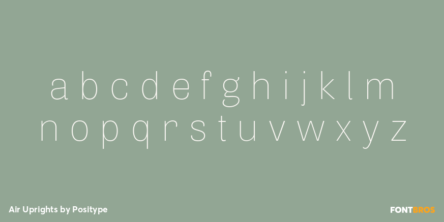 Air Uprights Font Poster #3