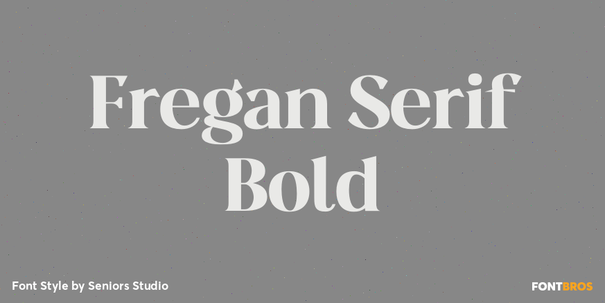 Fregan Serif Bold Font Poster #1