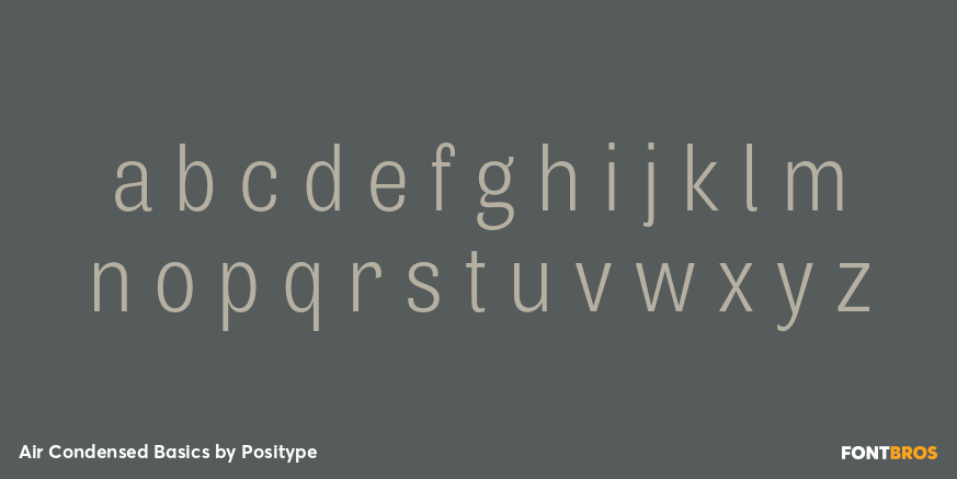 Air Condensed Basics Font Poster #3