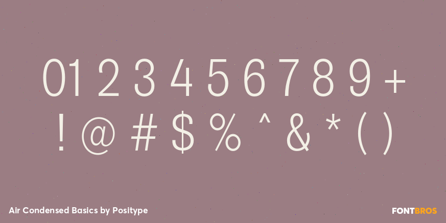 Air Condensed Basics Font Poster #4